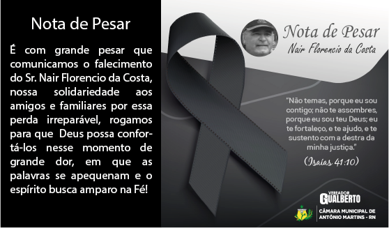 Leia mais sobre o artigo Nota de pesar